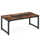 Axyaa Industrial Dining Table for 6-8 Person with Metal Frame