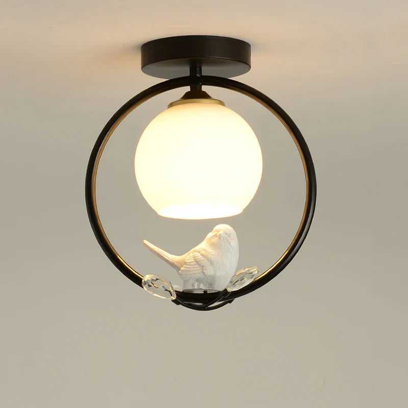 Axyaa Bird Ceiling Light Fixture for Nordic Corridor Bar Balcony at Home