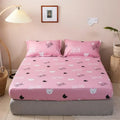 Axyaa Fitted Sheet with Elastic Band for Single/Double/Queen/King Size Mattress