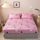 Axyaa Fitted Sheet with Elastic Band for Single/Double/Queen/King Size Mattress