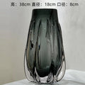Axyaa Glass Vase: Modern High-End Table Decor for Elegant Home Dining