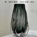 Axyaa Glass Vase: Modern High-End Table Decor for Elegant Home Dining