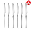 Axyaa Stainless Steel Cutlery Set - 24pcs, Steak Knife, Fork, Dessert Spoon