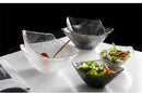 Axyaa Fruit Glass Bowl Set with Gold Border – Household Dessert Snack Tableware