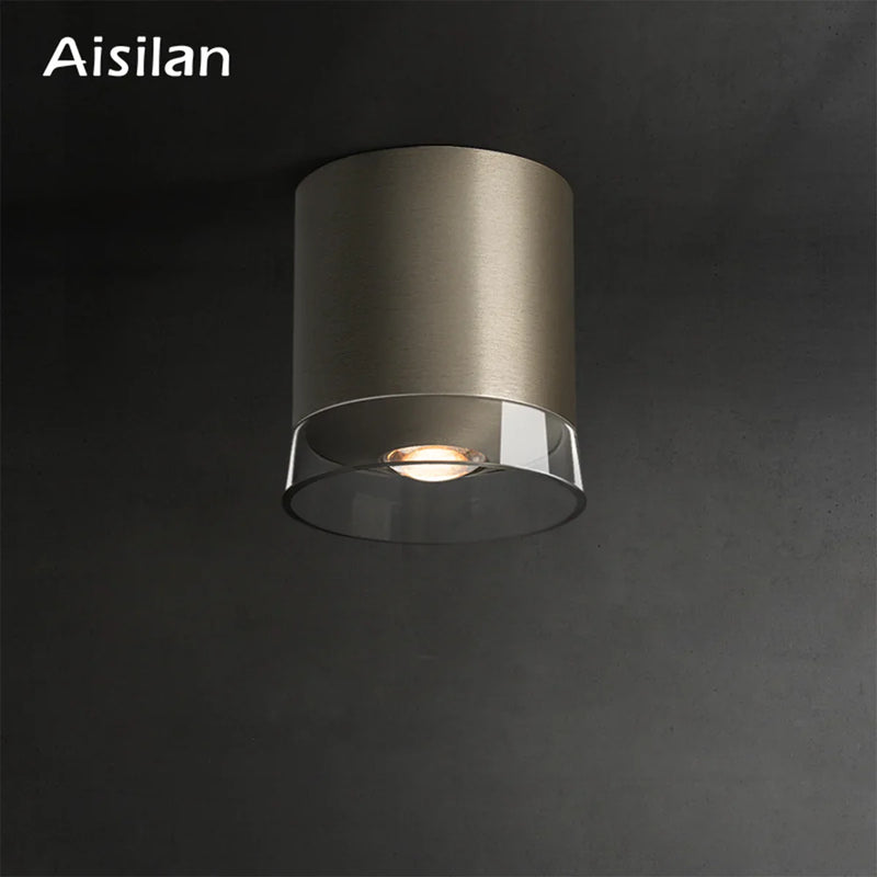 Axyaa 7W LED Surface Mounted Downlight - High CRI 97 - Nickel Color