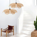 Axyaa Rattan Flower Chandelier for Home Décor