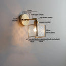 Axyaa Glass LED Wall Lamp for Shower Living Room Kitchen Bathroom Above Mirror