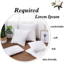Axyaa Premium Square Pillow Core 45x45cm - Ultimate Comfort for Home Sofa