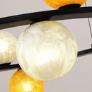 Axyaa Glass Ball Chandelier for Living Room, Bar, and Dining Area
