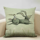 Axyaa Enchanted Forest Tree House Pillow Cover for Home Decor Sofa