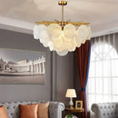 Axyaa Glass Shell Chandelier Pendant Lights - Modern Nordic Style Hanging Lamps