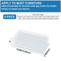Axyaa Under Couch Pet Blocker - Adjustable Clear Furniture Gap Stopper