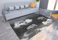 Axyaa Marble Texture Printed Carpet for Home Living Room and Bedroom Decoration