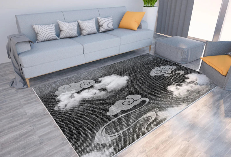 Axyaa Marble Texture Printed Carpet for Home Living Room and Bedroom Decoration