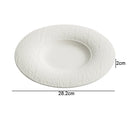 Axyaa Ceramic Dinner Plate Set for Home Kitchen, Solid Color Round Cooking Dishes