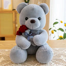 Axyaa Rose Bear Plush Doll Pillow - Valentine's Day Gift