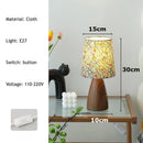 Axyaa Retro Floral Desk Lamp: French Fresh Style, Nordic Design, LED Lights