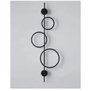 Axyaa Nordic LED Wall Sconce Black Minimalist Long Strip Light Fixture