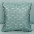 Axyaa Ice Silk Geometric Pillow Covers for Modern Home Decor