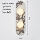 Axyaa Marble Round Bulb Wall Lamp LED for Living Room, Bedroom & Home Decor