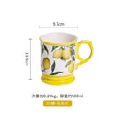 Axyaa Ceramic Lemon Ins Style Home Cuisine Plate for Thai Restaurant & Fruit Display