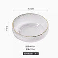 Axyaa Glass Salad Bowl Set for Elegant Dining and Serving