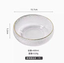 Axyaa Glass Salad Bowl Set for Elegant Dining and Serving