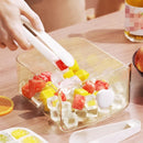 Axyaa Ice Mold Maker with Easy-press Lid, Large Capacity Storage Container