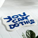 Axyaa Blue Microfiber Bath Mat: You Can Do This Cute Shower Rug