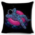 Axyaa Astronaut Sports Cushion: Fun Home Decor for Kids Room, Planet & Music Theme