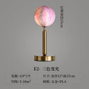 Axyaa Gold Moon Ball LED Table Lamp: Nordic Modern, Dimmable, Bedroom Bedside Desk Light