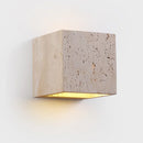 Axyaa Yellow Cave Stone Square LED Outdoor Wall Lamp for Courtyard and Porch