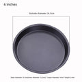 Axyaa Non-Stick Carbon Steel Pizza Pan Deep Dish Tray Set