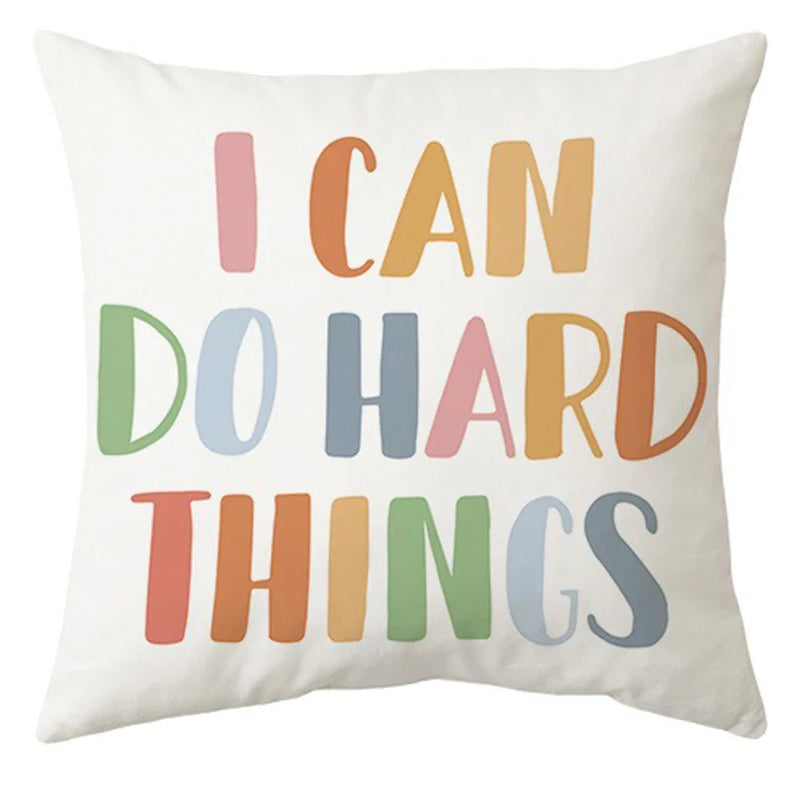 Axyaa Rainbow Sun Pattern Pillowcase for Children's Room & Living Room Decor
