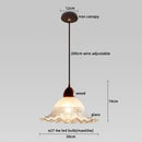 Axyaa Glass Wood LED Pendant Lights - Modern Nordic Style Hanging Lamp