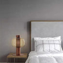 Axyaa Modern Tower Glass Table Lamp Warm White 3000K Bedroom Living Decoration