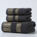 Axyaa Green Cotton Towels Sets - Hand, Face & Bath Towel - Gift for Christmas