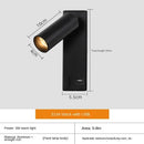 Axyaa LED Wall Spotlight with Switch and USB Port for Bedroom Living Room