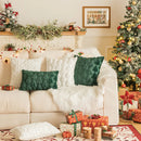 Axyaa Christmas Plush Cushion Cover 45x45cm for Sofa Home Decor