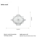 Axyaa Modern Japanese Wabi Sabi Silk Pendant Lights for Home Decor