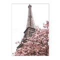 Axyaa Pink Reed Flower Tower Canvas Wall Art for Living Room Home Decor