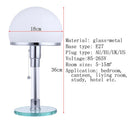 Axya Bauhaus Glass Table Lamp with E27 LED Bulb for Bedroom Living Room