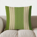 Axyaa Striped Braided Pattern Pillow Cover for Sofa Bedroom Car.