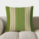 Axyaa Striped Braided Pattern Pillow Cover for Sofa Bedroom Car.
