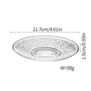 Axyaa Glass Coffee Cup Dish Set - Elegant European High-end Design