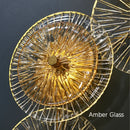 Axyaa Nordic Glass Round Wall Lamp for Living Room & Bedside Décor