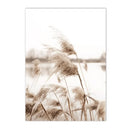 Axyaa Coastal Bridge Canvas Print Nordic Wall Art Poster for Living Room