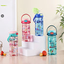Axyaa Kids Cartoon Straw Cup 550ML - Anti-falling Portable Water Bottle