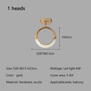 Axyaa Circle Ring LED Ceiling Light Modern Minimalist Luxury Acrylic Bedroom Living Room Lighting Fixtures