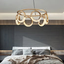 Axyaa Gold Ring LED Pendant Chandelier Ceiling Light Nordic Designer Fixture